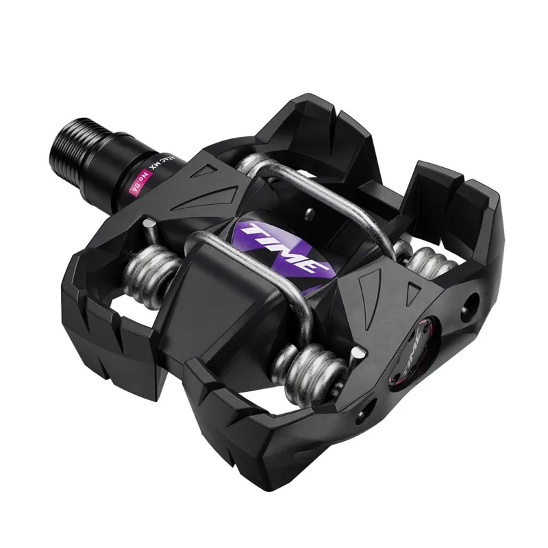 Time MX 6 MTB Pedals including ATAC Standard Cleats in Black Purple-1