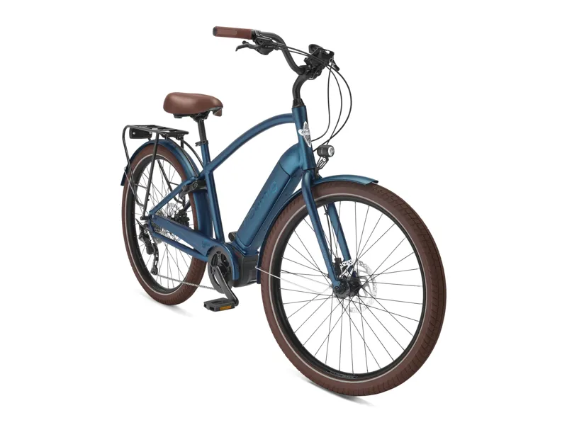 Electra Townie Path Go 10D Step-Over Electric Hybrid Bike 2025 in Aegean Blue Medium-1
