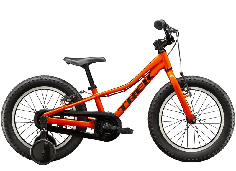 orange 16 inch bike