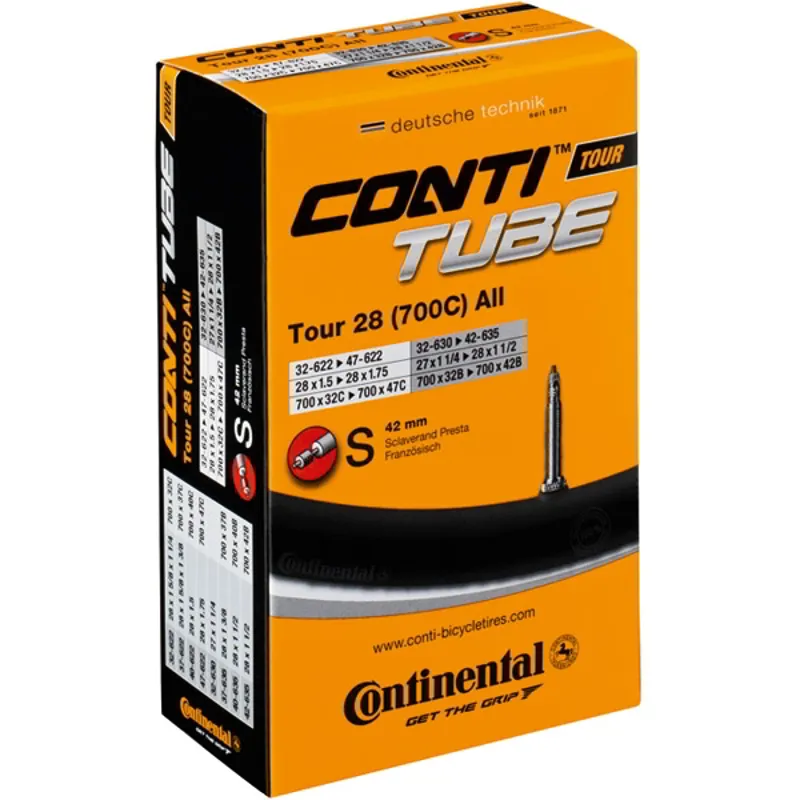 Continental Tour Inner Tube 42mm Presta Valve 700 x 28-37C