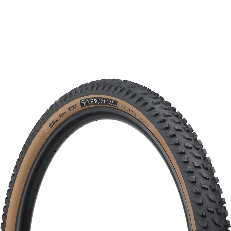 Balfes Bikes Teravail Clifty 29 inch Tubeless Ready Folding Tire in Black/Tan | Free postage over £30, £10 off first order, price match & 0% finance.