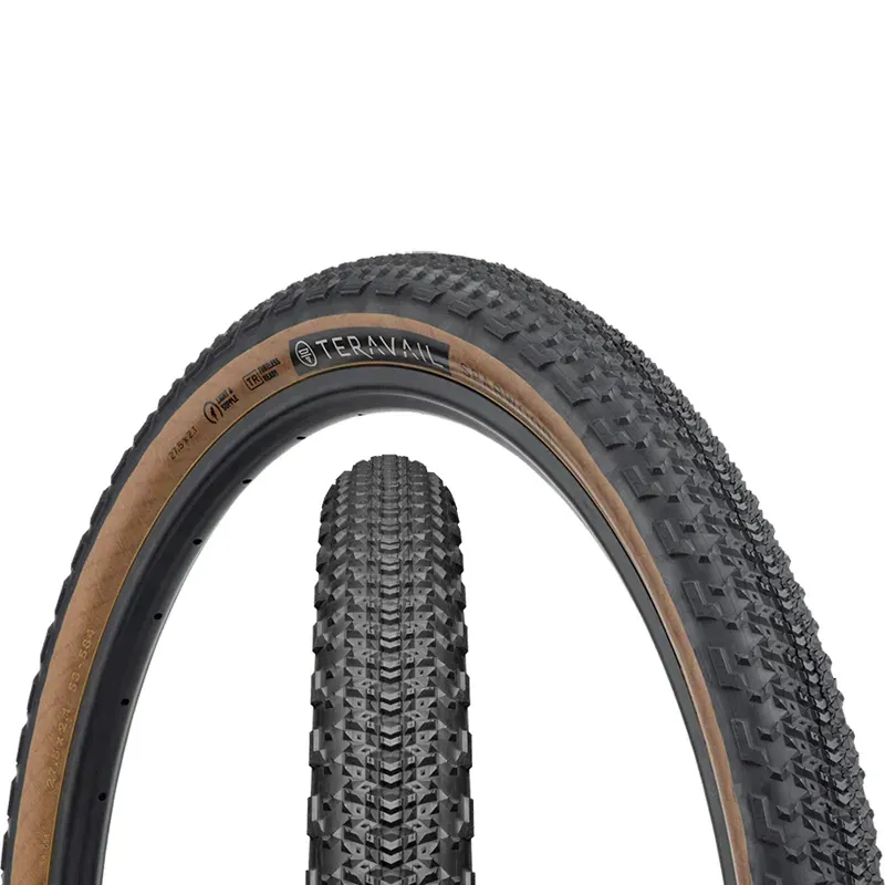 Teravail Sparwood 27.5 inch Tubeless Ready Folding Adventure/Bikepacking Durable Fast Compound 60Tpi Casing in Black/Tan