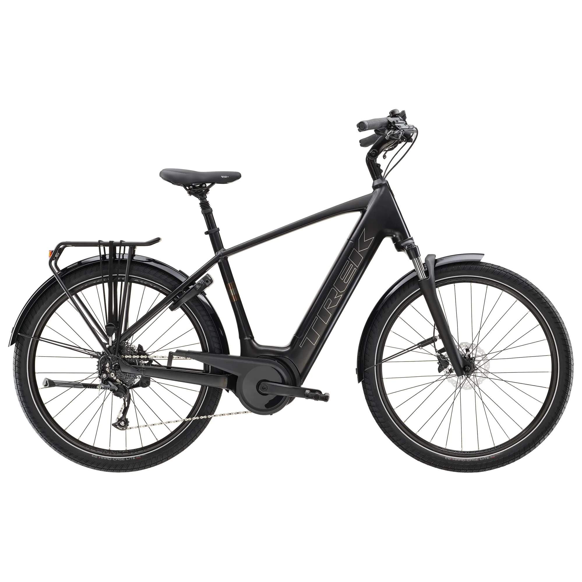 Trek Verve+ 800Wh Electric Hybrid Bike 2023 in Satin Trek Black