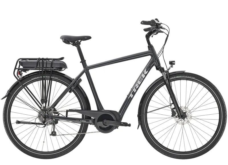 Trek Verve+ 1 400Wh Electric Hybrid Bike 2024 in Grey