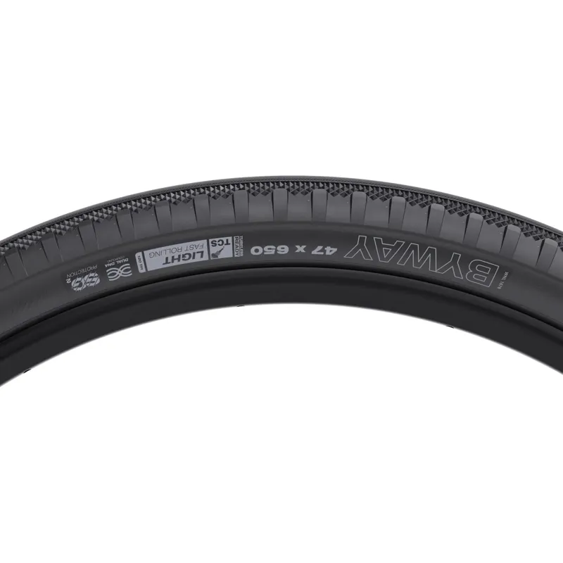 WTB Byway TCS Light/Fast Rolling 120TPI Dual DNA SG2 47 x 650c Tyre in Black-1