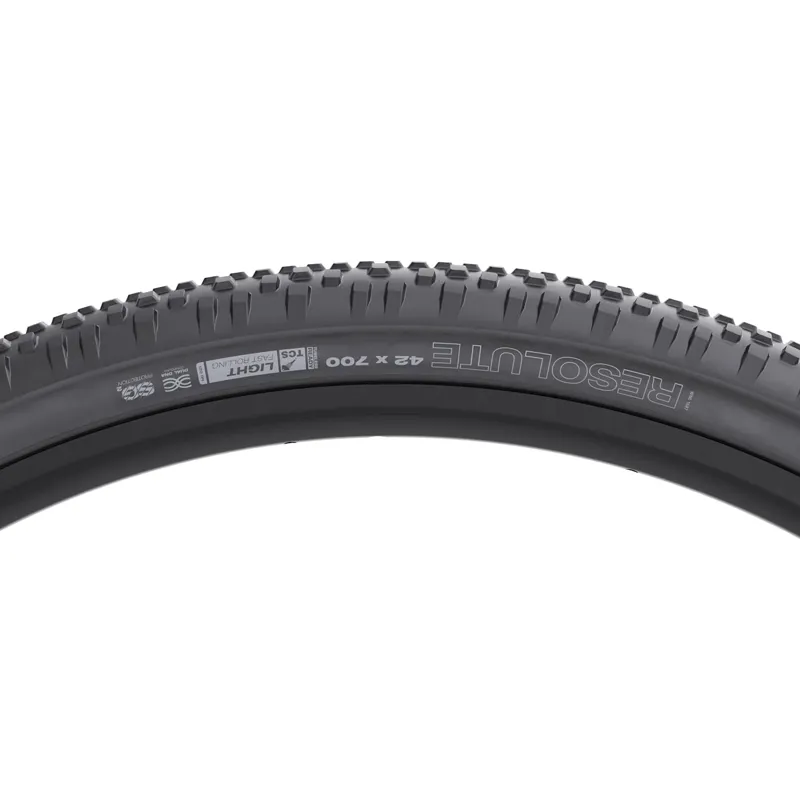 WTB Resolute TCS Light/Fast Rolling 120TPI Dual DNA SG2 42 x 700c Tyre in Black-1