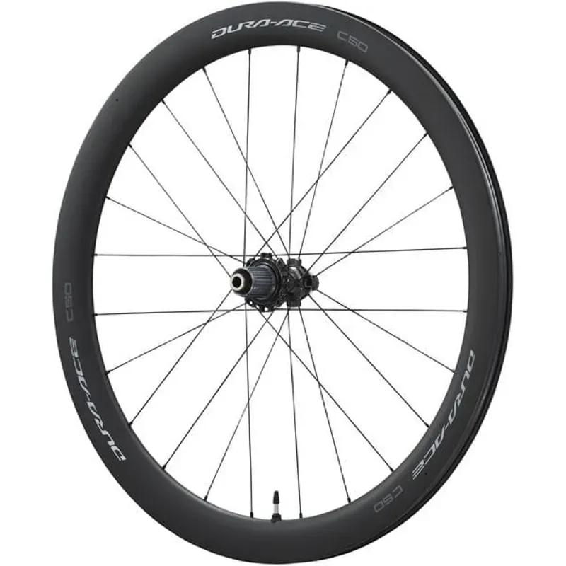 Balfes Bikes Shimano Dura-Ace WH-R9270-C50-TL Disc Carbon Clincher Front Wheel in Black | Free postage over £30, £10 off first order, price match & 0% finance.