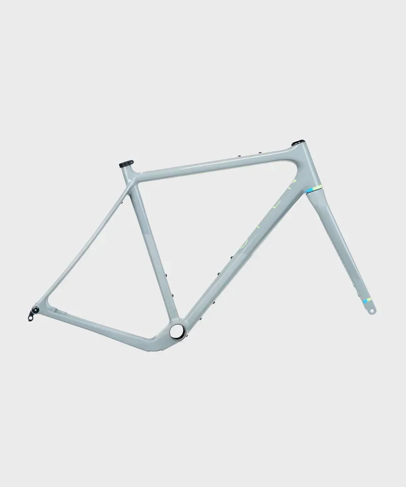 Open Cycle WIDE Frame and U-Turn Fork Gravel Bike Framset 2025 in Grey Gloss Matt Grey-1