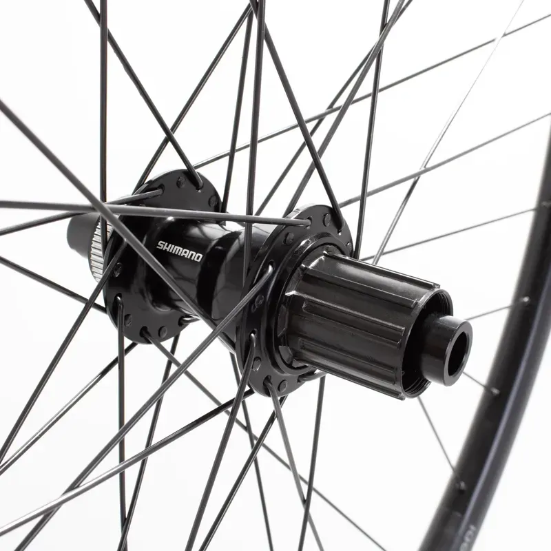 M Part Gravel Rear Wheel Shimano TC500 CL Hub TA 142x12 700c Sniper 24 Rim in Black-2