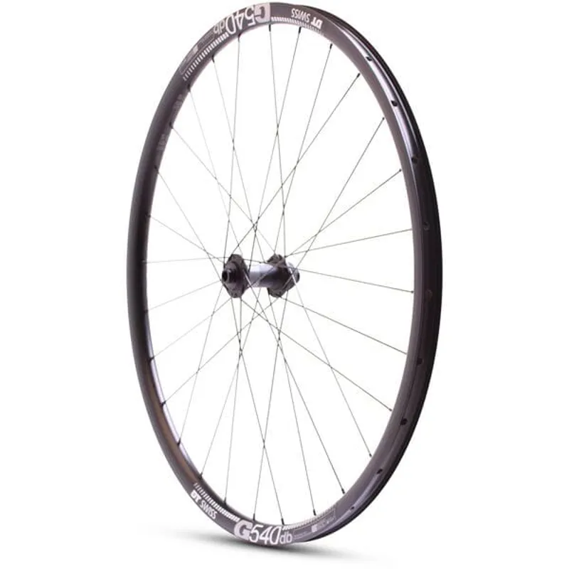 Balfes Bikes M Part DT Swiss 370 CL Hub G540 Rim TLR 700c Gravel Front Wheel in Black | Free postage over £30, £10 off first order, price match & 0% finance.