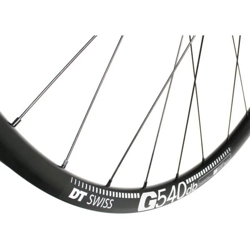 M Part DT Swiss 370 CL Hub G540 Rim TLR 700c Gravel Front Wheel in Black-3
