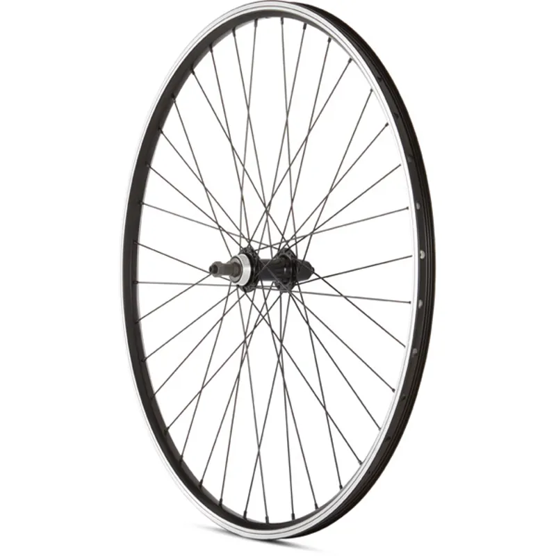 M Part Rim Brake Quick Release 700c Rear Hybrid Wheel in Black