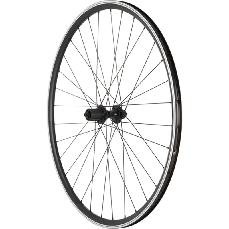 M Part Rim Brake Quick Release Cassette 700c Rear Road Wheel in Black