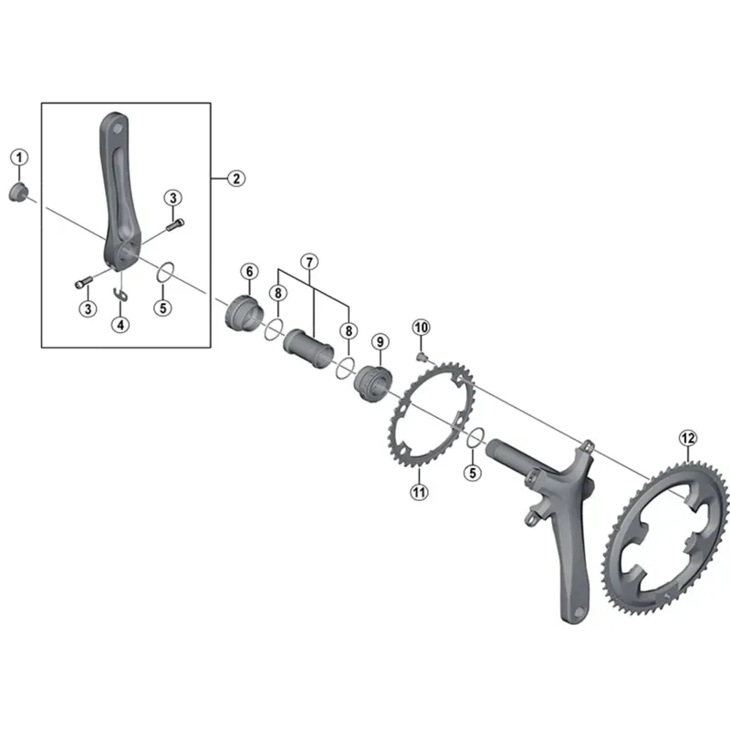 Shimano Tiagra FC-4700 34T-MK Chainring-1
