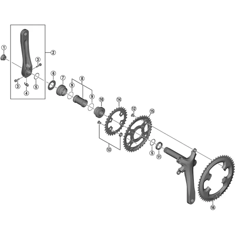 Shimano Spares FC-4700 39T-MK Chainring-1