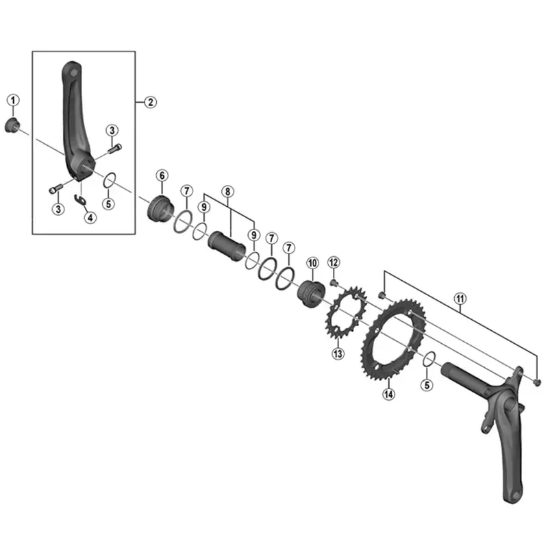 Shimano Deore FC-M617 36T-AY Chainring-1