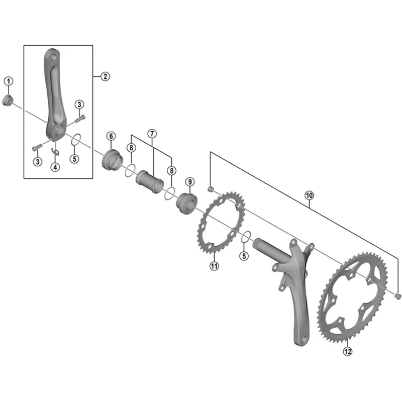 Shimano FC-RS400 10spd 34t Chainring-1
