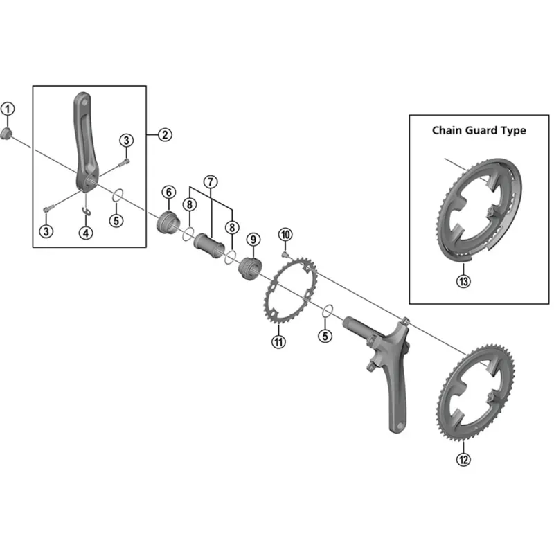 Shimano FC-R2000 34T-NB Chainring -1