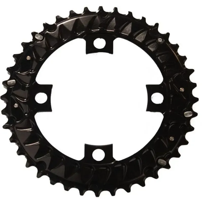 Shimano FC-M6000 Deore 10-Speed Triple Outer Chainring 40T-AN in Black-1