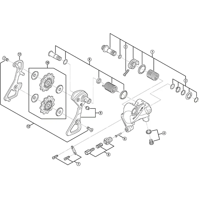 Shimano Dura Ace RD-9000 Rear Derailleur Nose/Guard Pipe