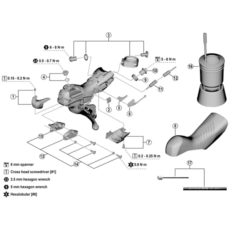 Balfes Bikes Shimano ST-9000 Left Hand Main Lever Support | Free postage over £30, £10 off first order, price match & 0% finance.