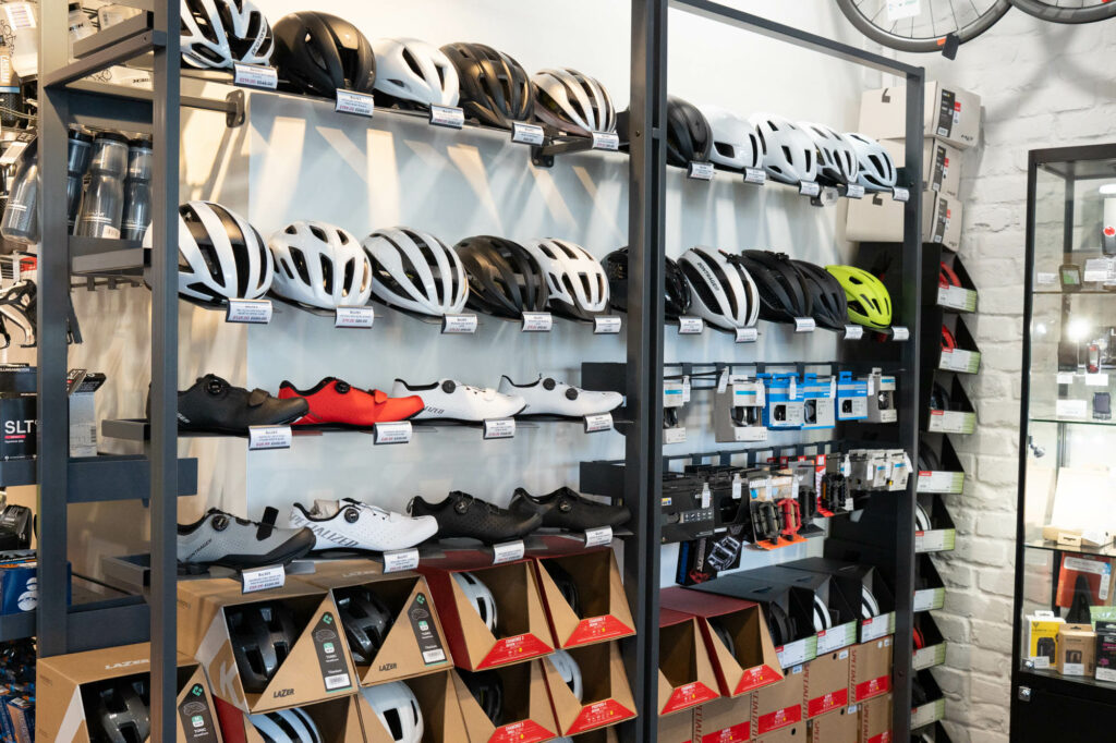 Inside the store at Balfe's Bikes Waterloo